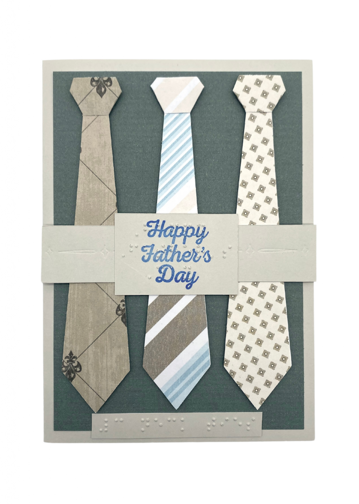 The Father's day card isolated on a white backdrop