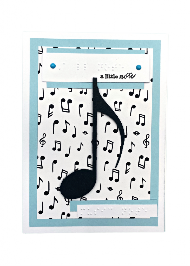 the music note card with no background