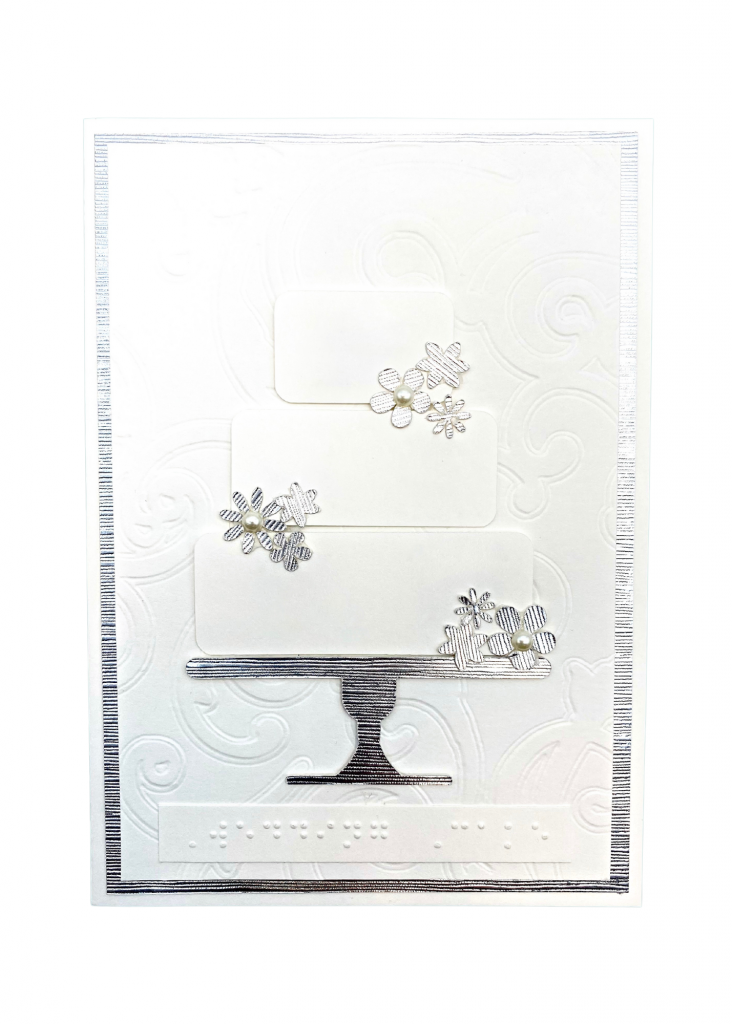 the wedding card isolated on a white backdrop
