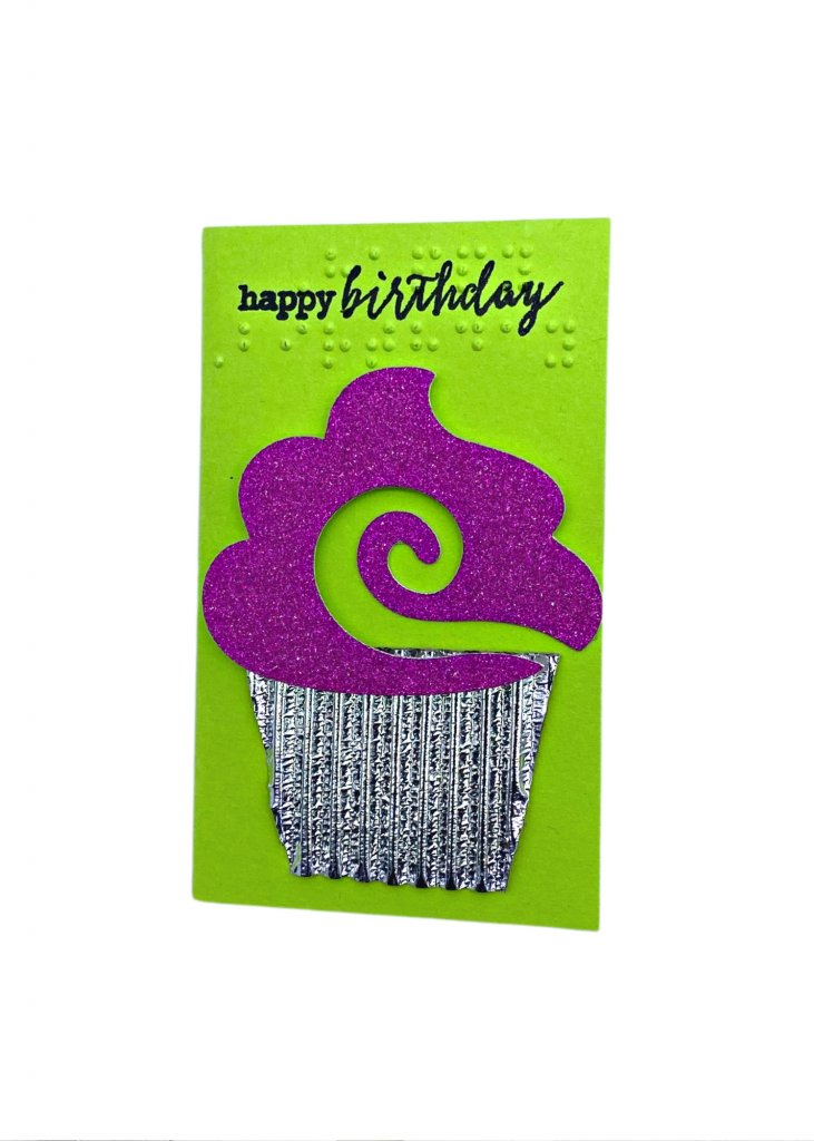 the happy birthday card isolated on a white backdrop